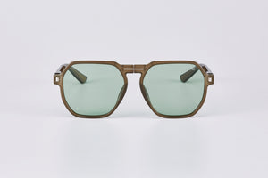 DAEMYN POLARIZED FOLDABLE SUNGLASSES GREEN/GREEN