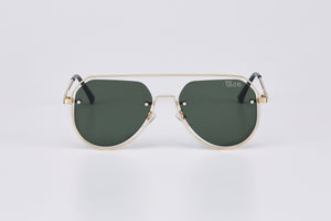 DACIAN SUNGLASSES GOLD/GREEN