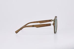 DAEMYN POLARIZED FOLDABLE SUNGLASSES GREEN/GREEN