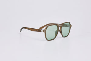 DAEMYN POLARIZED FOLDABLE SUNGLASSES GREEN/GREEN