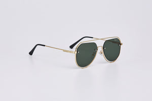 DACIAN SUNGLASSES GOLD/GREEN