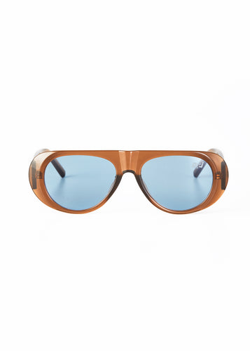 EITO WIDE-LEG SUNGLASSES BROWN/BLUE