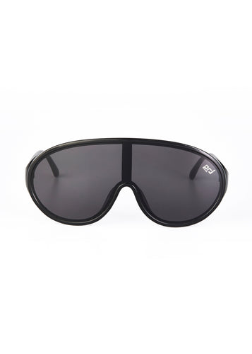 EDSEL ONE-PIECE LENS SUNGLASSES BLACK/GREY
