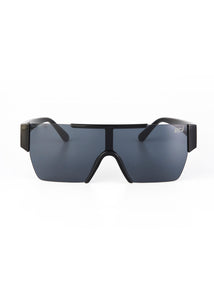 EDGERTO FUTURISTIC SUNGLASSES BLACK/GREY