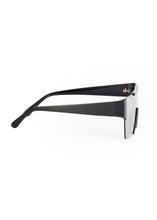 Load image into Gallery viewer, EDGERTO FUTURISTIC SUNGLASSES BLACK/SILVER