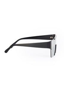 EDGERTO FUTURISTIC SUNGLASSES BLACK/SILVER