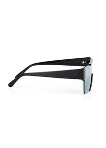 EDGERTO FUTURISTIC SUNGLASSES BLACK/YELLOW