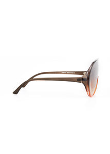 EDSEL ONE-PIECE LENS SUNGLASSES GREY/GREY