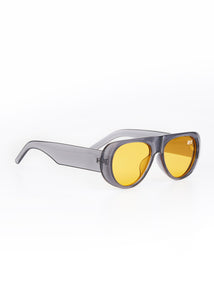EITO WIDE-LEG SUNGLASSES GREY/ORANGE