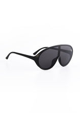 Load image into Gallery viewer, EDSEL ONE-PIECE LENS SUNGLASSES BLACK/GREY