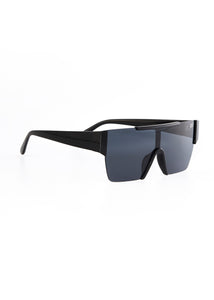 EDGERTO FUTURISTIC SUNGLASSES BLACK/GREY
