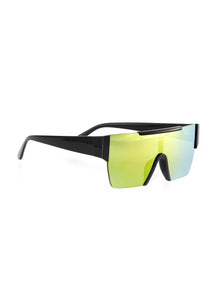 EDGERTO FUTURISTIC SUNGLASSES BLACK/YELLOW