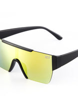 Load image into Gallery viewer, EDGERTO FUTURISTIC SUNGLASSES BLACK/YELLOW