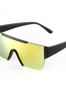 EDGERTO FUTURISTIC SUNGLASSES BLACK/YELLOW