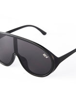 Load image into Gallery viewer, EDSEL ONE-PIECE LENS SUNGLASSES BLACK/GREY
