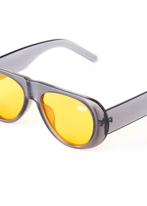 EITO WIDE-LEG SUNGLASSES GREY/ORANGE