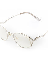 Load image into Gallery viewer, EVERETT CAT EYE SUNGLASSES SILVER/SILVER