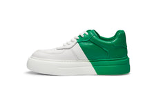 Load image into Gallery viewer, FERGIE DUAL COLOUR LEATHER SNEAKER GREEN