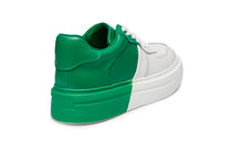 Load image into Gallery viewer, FERGIE DUAL COLOUR LEATHER SNEAKER GREEN