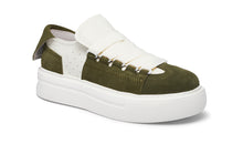 Load image into Gallery viewer, FELTON BROAD SHOELACE SUEDE LEATHER SNEAKER GREEN