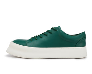 FALLON LOW CUT FAUX LEATHER SNEAKER GREEN
