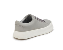 Load image into Gallery viewer, FALLON LOW CUT FAUX LEATHER SNEAKER GREY