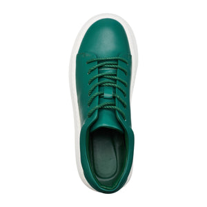 FALLON LOW CUT FAUX LEATHER SNEAKER GREEN