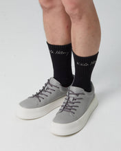 Load image into Gallery viewer, FALLON LOW CUT FAUX LEATHER SNEAKER GREY