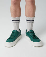 Load image into Gallery viewer, FALLON LOW CUT FAUX LEATHER SNEAKER GREEN