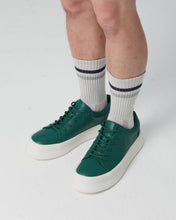 Load image into Gallery viewer, FALLON LOW CUT FAUX LEATHER SNEAKER GREEN