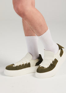 FELTON BROAD SHOELACE SUEDE LEATHER SNEAKER GREEN