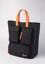 Load image into Gallery viewer, CAEDMON MULTIPOCKETS TOTE BAG BLACK