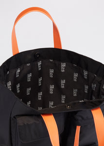 CAEDMON MULTIPOCKETS TOTE BAG BLACK