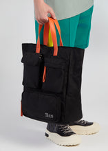 Load image into Gallery viewer, CAEDMON MULTIPOCKETS TOTE BAG BLACK