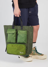 Load image into Gallery viewer, CAEDMON MULTIPOCKETS TOTE BAG GREEN