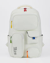 Load image into Gallery viewer, BARD MULTI-POCKETS BACKPACK WHITE