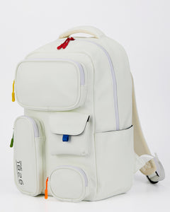 BARD MULTI-POCKETS BACKPACK WHITE