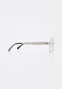 ABELINO SUNGLASSES SILVER/CLEAR
