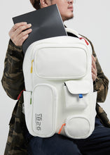 Load image into Gallery viewer, BARD MULTI-POCKETS BACKPACK WHITE