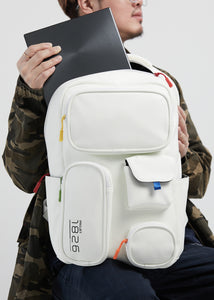 BARD MULTI-POCKETS BACKPACK WHITE