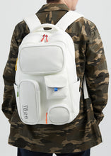 Load image into Gallery viewer, BARD MULTI-POCKETS BACKPACK WHITE