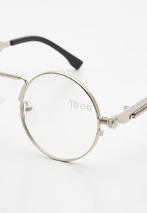 ABELINO SUNGLASSES SILVER/CLEAR