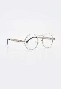 ABELINO SUNGLASSES SILVER/CLEAR