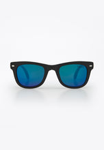 Load image into Gallery viewer, BEAMAN FOLDABLE SUNGLASSES BLACK/BLUE