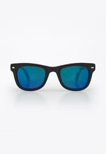 Load image into Gallery viewer, BEAMAN FOLDABLE SUNGLASSES BLACK/BLUE