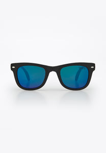 BEAMAN FOLDABLE SUNGLASSES BLACK/BLUE