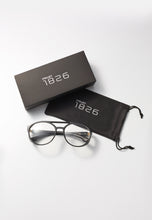 Load image into Gallery viewer, AMES SUNGLASSES BLACK/CLEAR