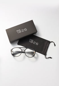 AMES SUNGLASSES BLACK/CLEAR