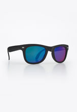 Load image into Gallery viewer, BEAMAN FOLDABLE SUNGLASSES BLACK/BLUE