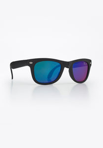 BEAMAN FOLDABLE SUNGLASSES BLACK/BLUE